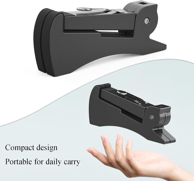 DIDA Portable Travel Guitar Stand, Lightweight Stable A- Frame Plastic Guitar Stand Holder for Acoustic, Electric Guitars, Ukulele, Foldable Guitar Stand Floor, Single Guitar Holder (Black) - Image 2